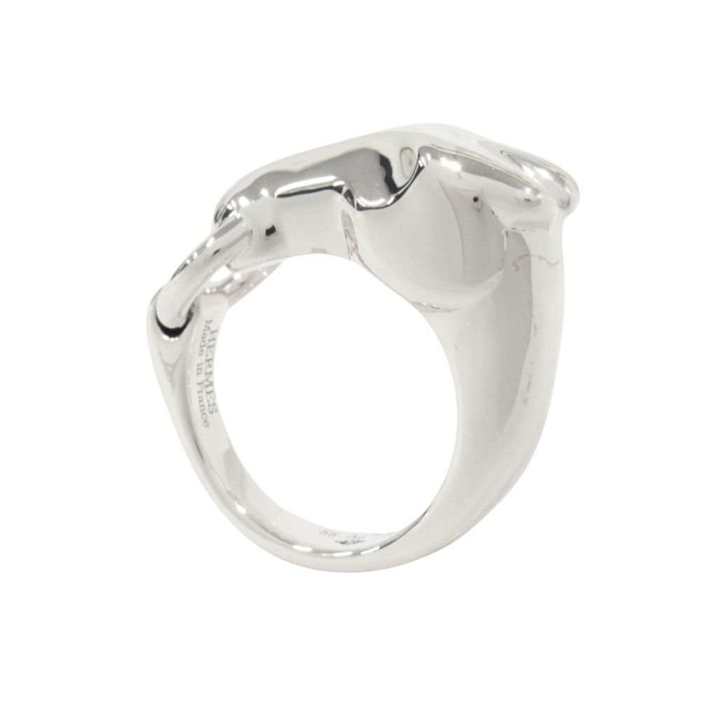 Hermes Polished Galop PM Ring 55 Silver — view 3