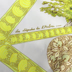 Hermes les Legendes de L'arbre Wood Legend Carre 90 Large Scarf Silk 100% Blue — view 3