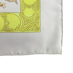 Hermes les Legendes de L'arbre Wood Legend Carre 90 Large Scarf Silk 100% Blue — view 5