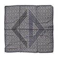 Dior CD Diamond Scarf Silk 100% Logo All Over Pattern Chief 55 cm Gray Navy