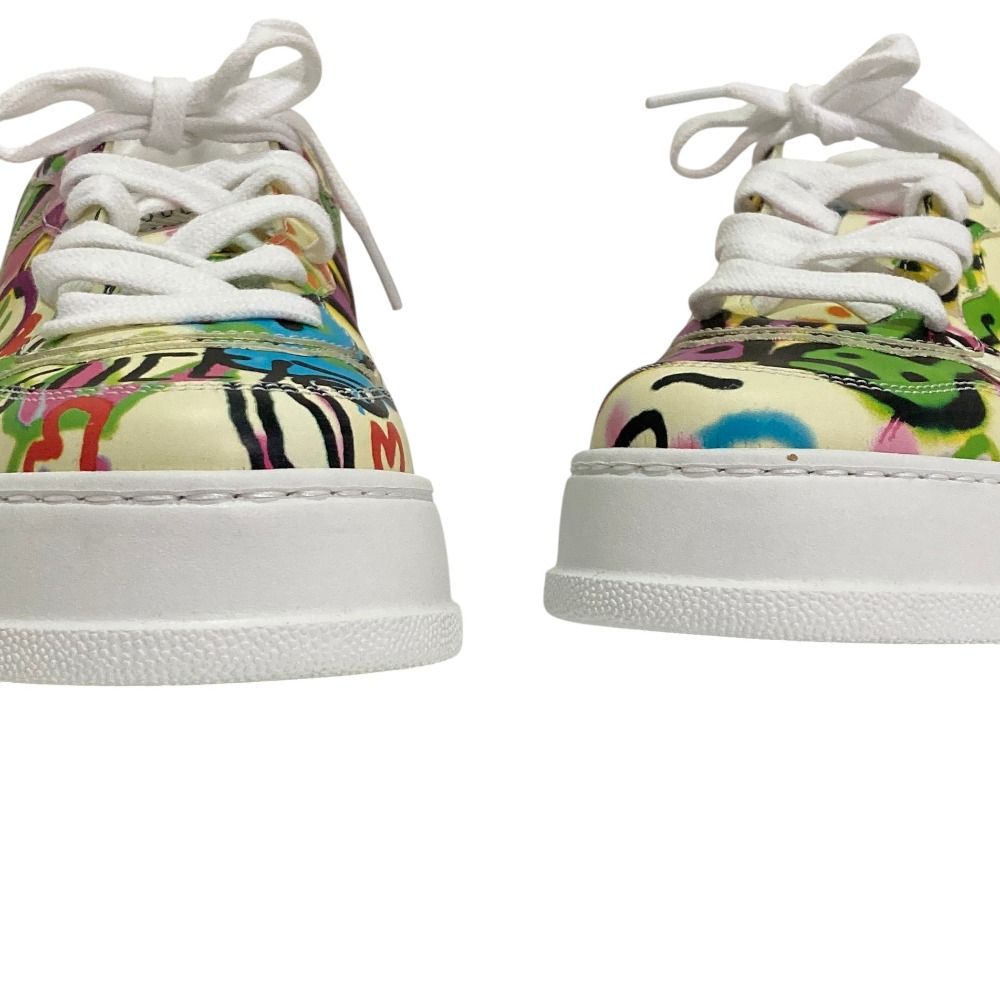 Gucci Interlocking Graffiti Print Rabbit Platform Sneakers 37 Ivory — view 6