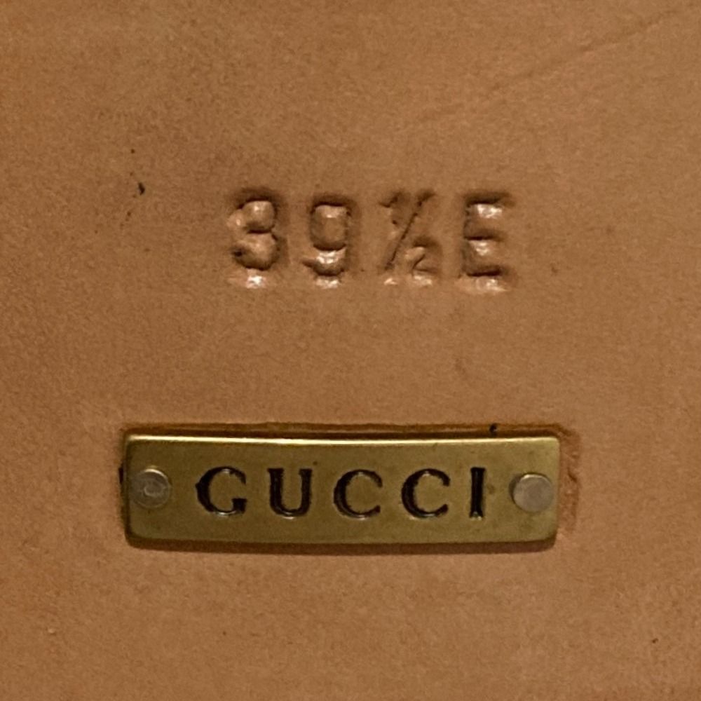 Gucci Bicolor Wingtip Leather Shoes 39.5 Brown White — view 9