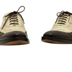 Gucci Bicolor Wingtip Leather Shoes 39.5 Brown White — view 6