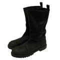Louis Vuitton Lining Damier Graphite All Leather Boots 8.5 Black