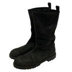 Louis Vuitton Lining Damier Graphite All Leather Boots 8.5 Black