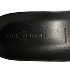 Louis Vuitton Lining Damier Graphite All Leather Boots 8.5 Black — view 7