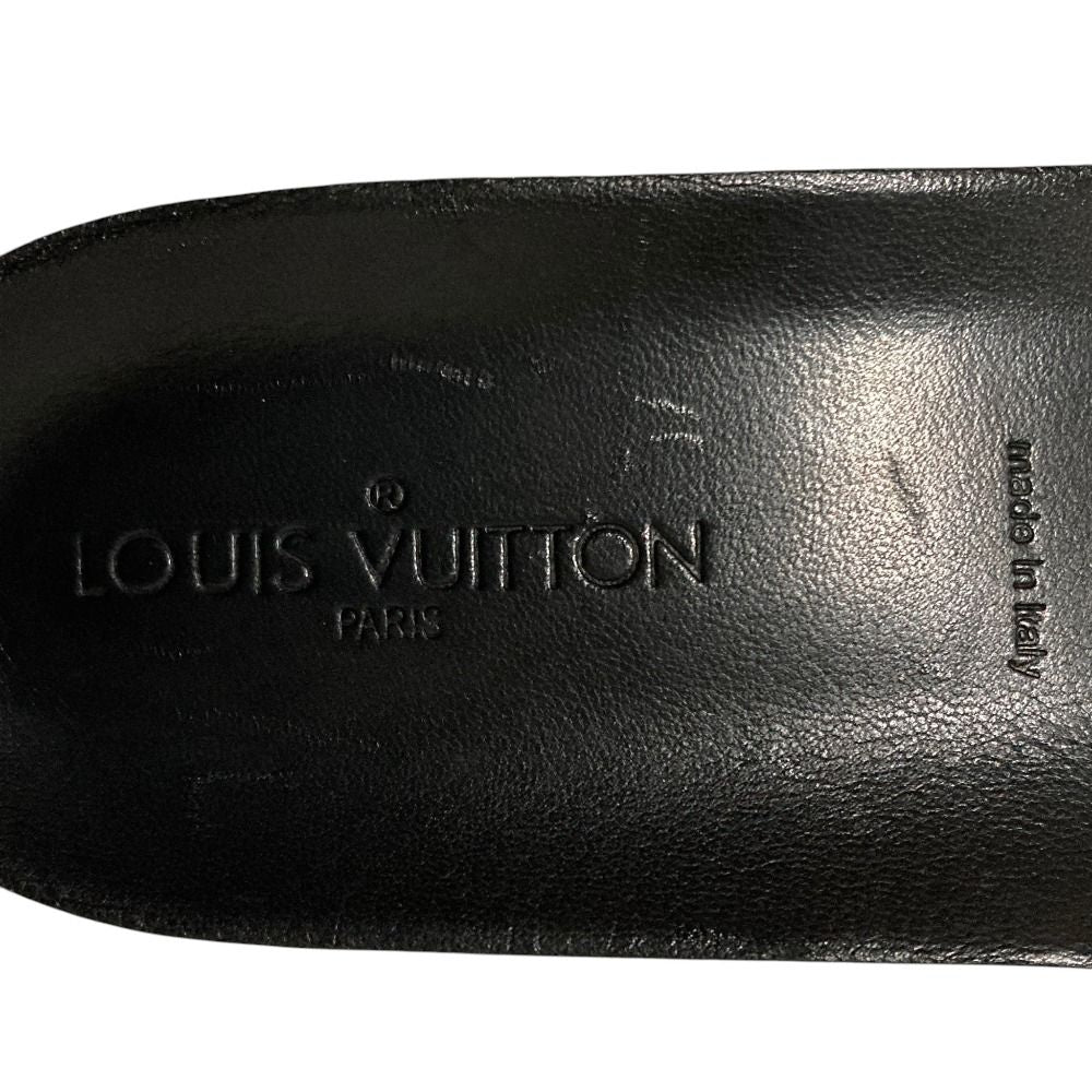 Louis Vuitton Lining Damier Graphite All Leather Boots 8.5 Black — view 7