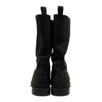 Louis Vuitton Lining Damier Graphite All Leather Boots 8.5 Black — view 3