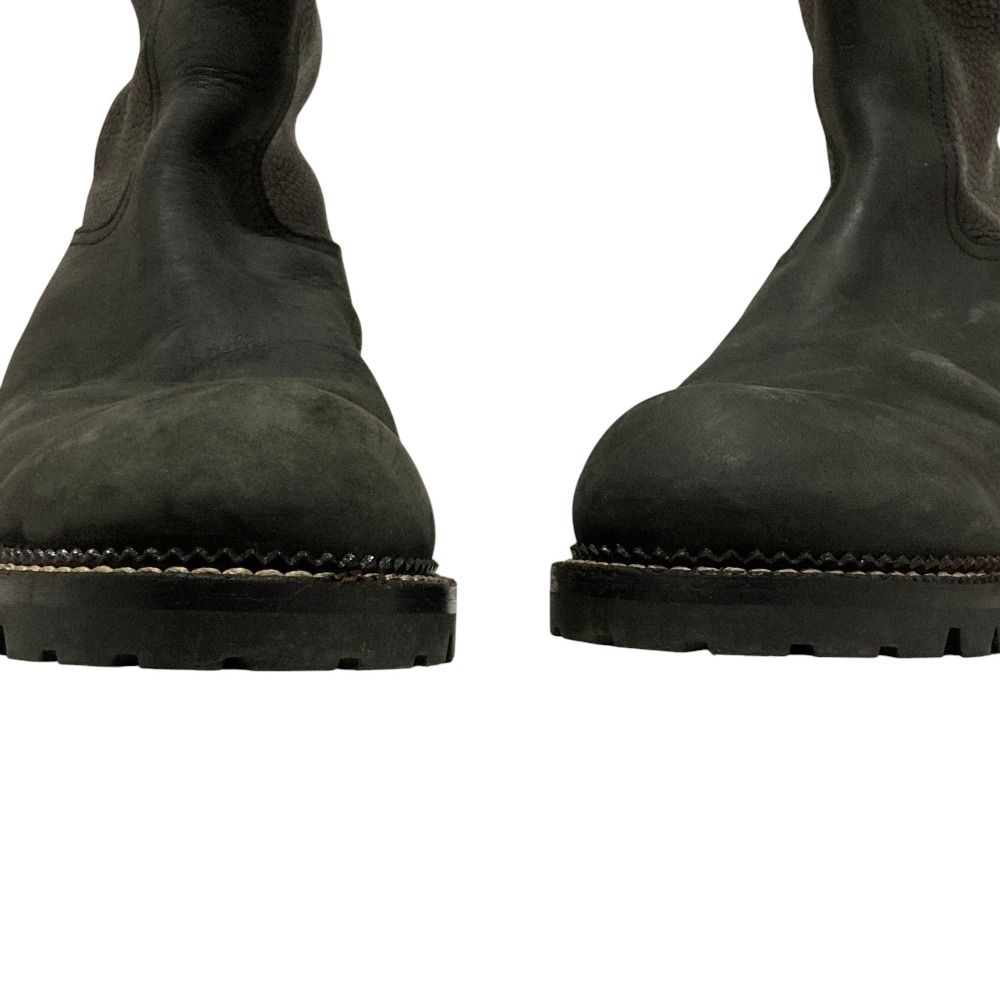 Louis Vuitton Lining Damier Graphite All Leather Boots 8.5 Black — view 6