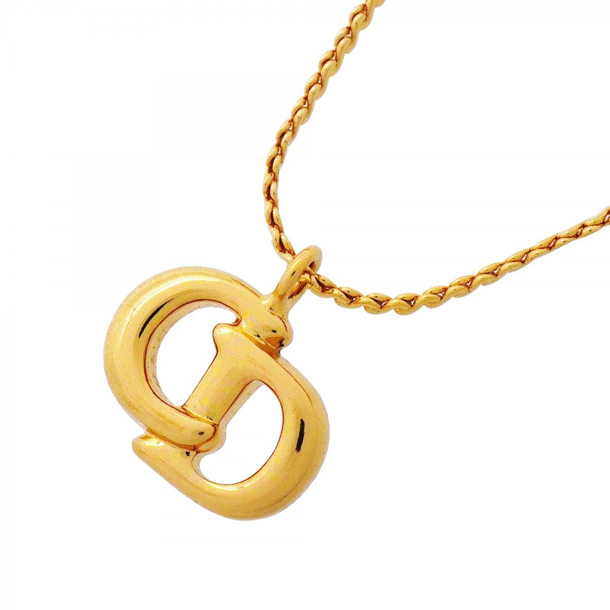 Dior Necklace CD Logo Gold Plated