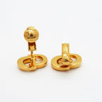 Dior Earrings CD Logo Gold Plated — view 3