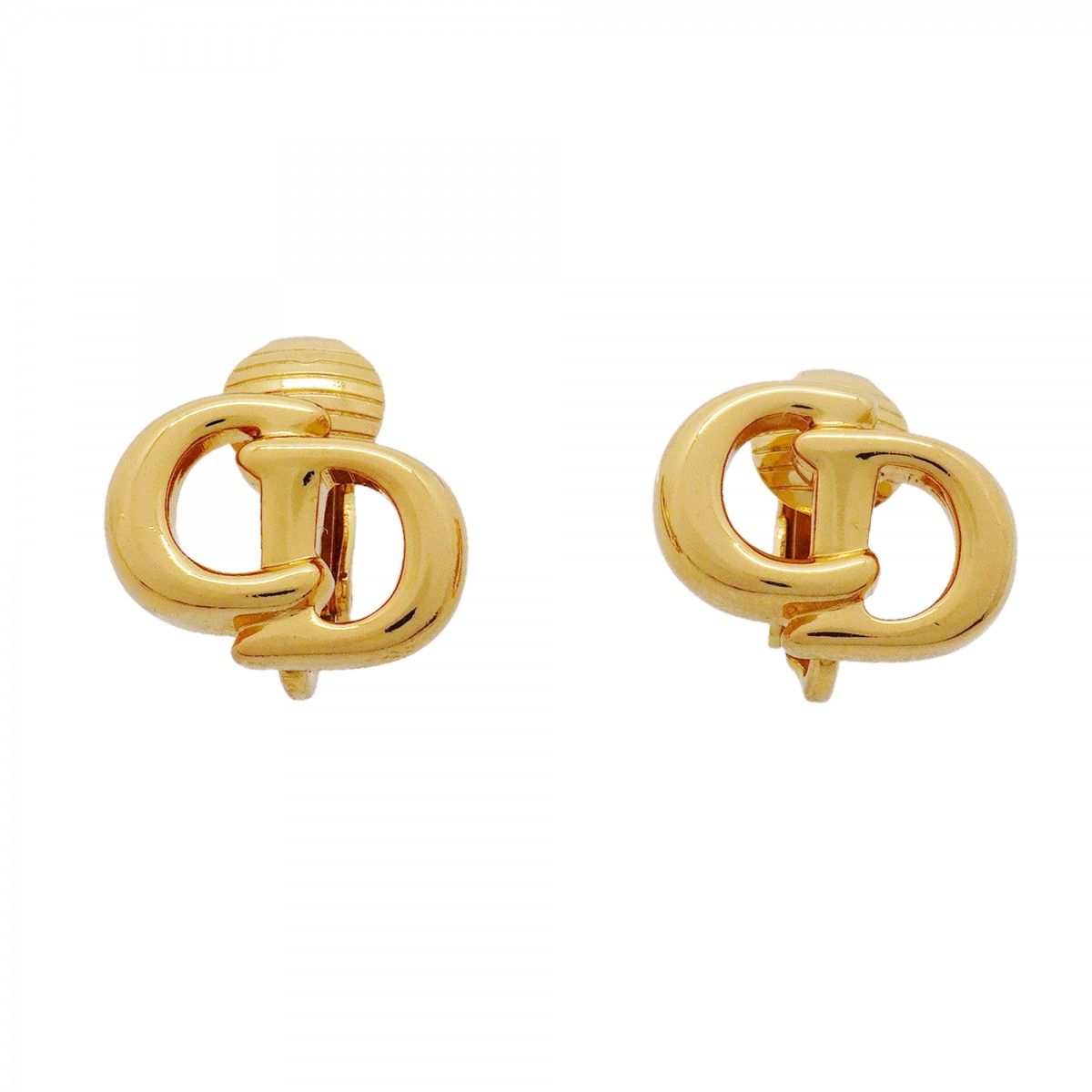 Dior Earrings CD Logo Gold Plated