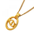 Dior Necklace CD Logo Gold Plated