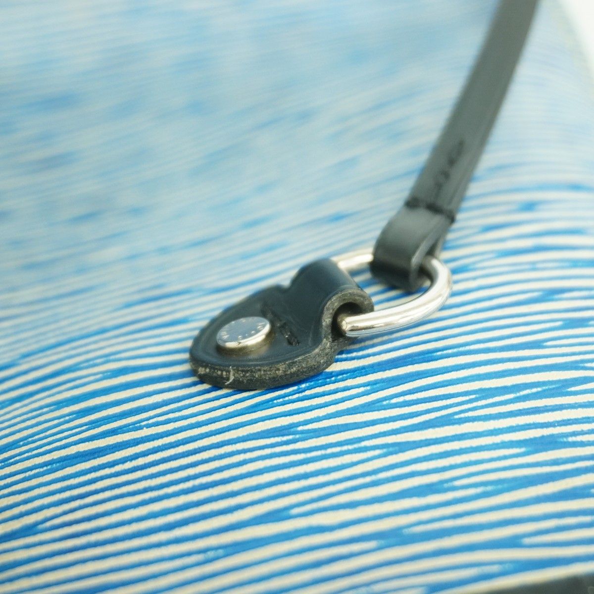 Louis Vuitton Tote Epi Denim Neverfull MM Blue — view 9