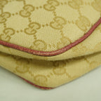 Gucci Shoulder Bag GG Canvas Brown Red Silver — view 9