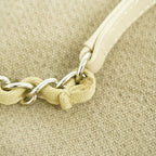 Chanel Chain Tote Deauville Canvas Brown Silver — view 7