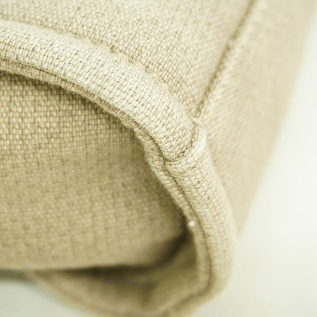 Chanel Chain Tote Deauville Canvas Brown Silver — view 6
