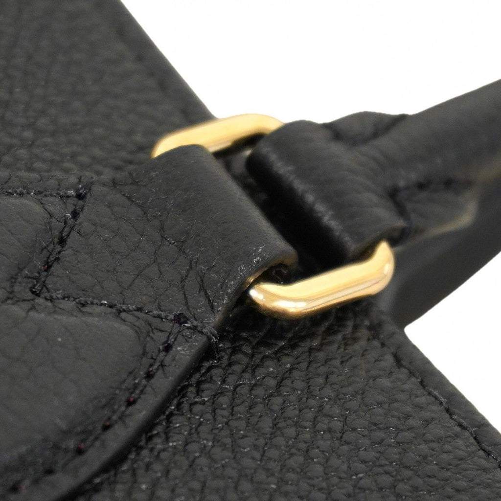 Louis Vuitton Tote Monogram Empreinte Bicolor On The Go MM Black Beige 2-Way — view 8