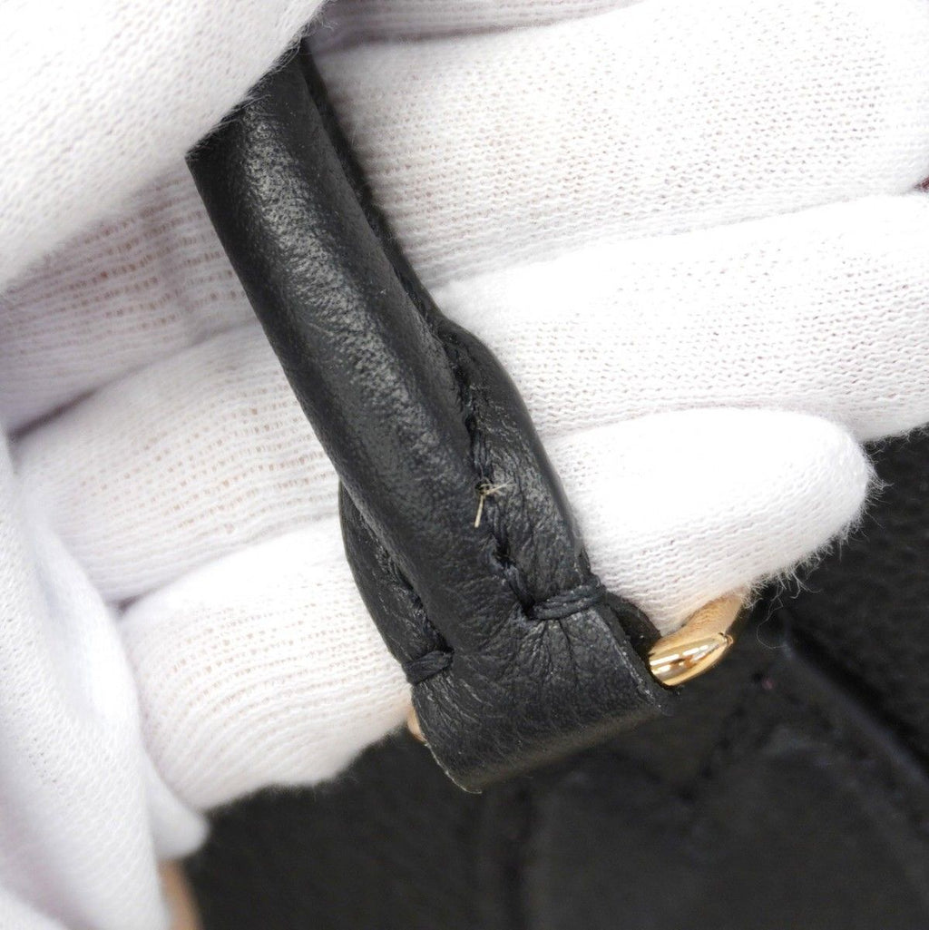 Louis Vuitton Tote Monogram Empreinte Bicolor On The Go MM Black Beige 2-Way — view 7