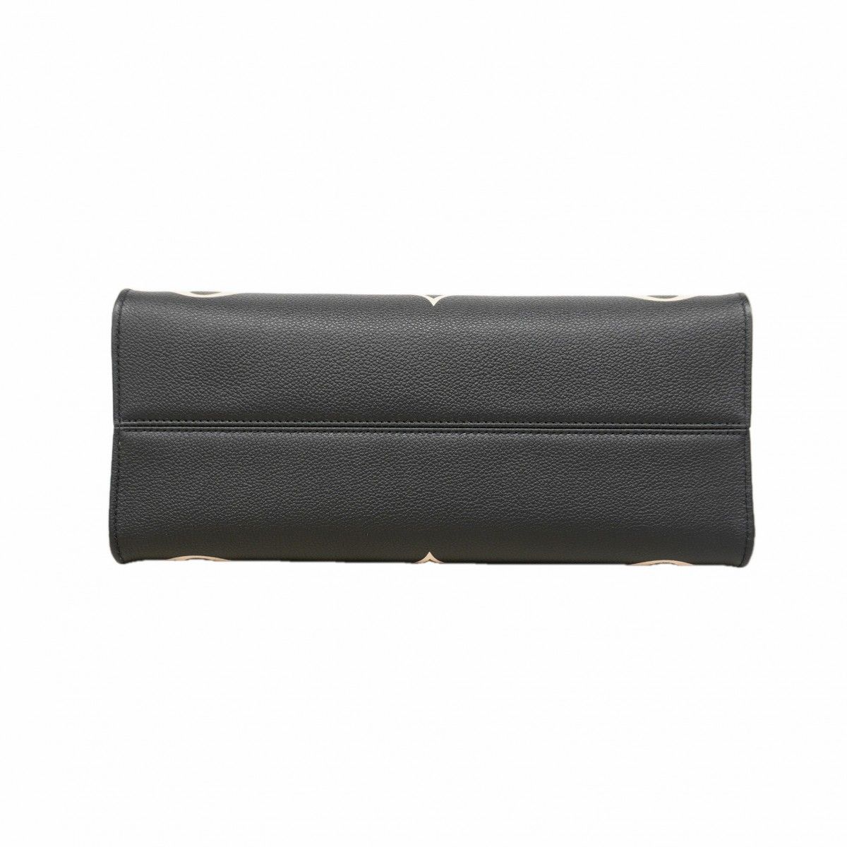 Louis Vuitton Tote Monogram Empreinte Bicolor On The Go MM Black Beige 2-Way — view 3