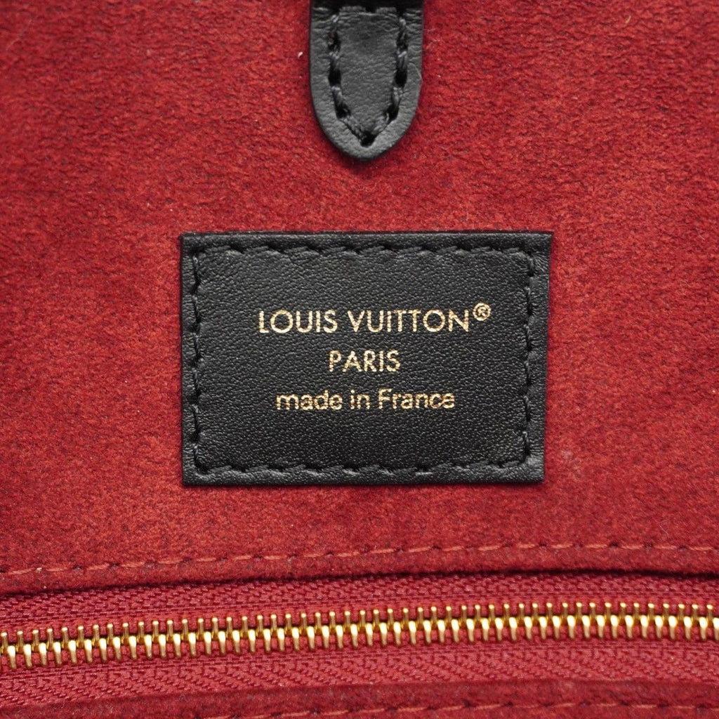 Louis Vuitton Tote Monogram Empreinte Bicolor On The Go MM Black Beige 2-Way — view 5