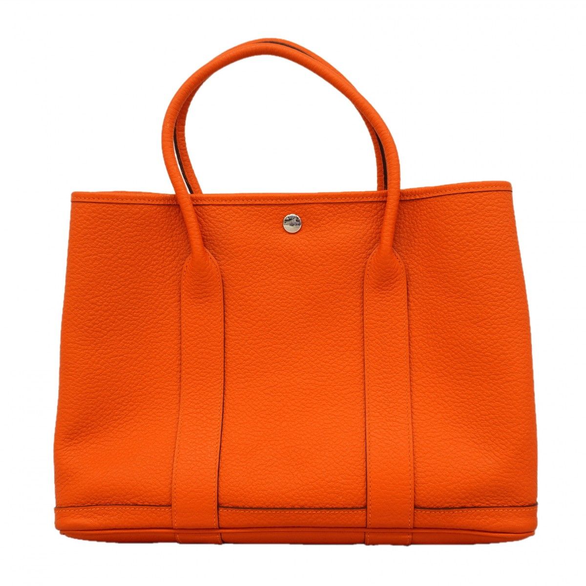 Hermes Tote Garden Party PM Country Capucines Silver