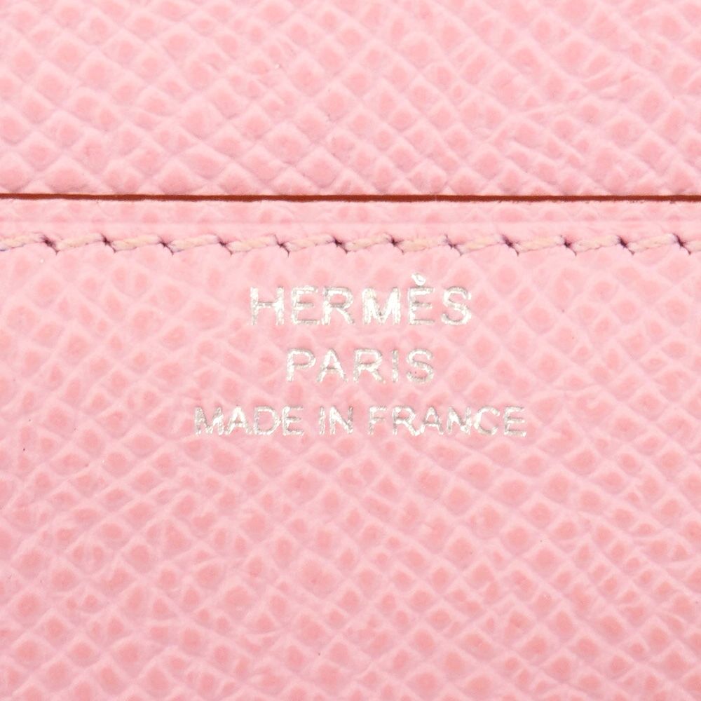Hermes Shoulder Wallet Constance to Go Veau Epsom Mauve Sylvestre Silver — view 5