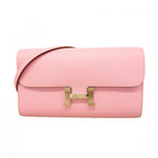 Hermes Shoulder Wallet Constance to Go Veau Epsom Mauve Sylvestre Silver