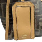 Fendi Peekaboo Defender Zucca Pattern Bag Cover Brown — view 8