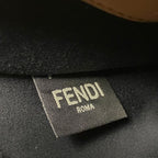 Fendi Peekaboo Defender Zucca Pattern Bag Cover Brown — view 9
