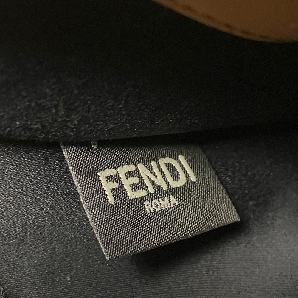Fendi Peekaboo Defender Zucca Pattern Bag Cover Brown — view 9