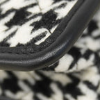 Chanel Handbag Wool Black White Champagne Gold 2-Way — view 6