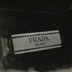 Prada Side Gore Leather Short Boots 36 Black — view 6