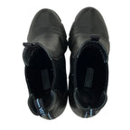 Prada Side Gore Leather Short Boots 36 Black — view 4