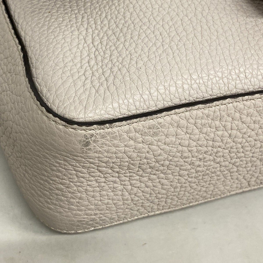 Fendi Shoulder Bag Bucket Messenger Leather Purple Silver — view 6