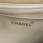 Chanel Shoulder Bag Deca Quilted Canvas Beige Gold — view 5