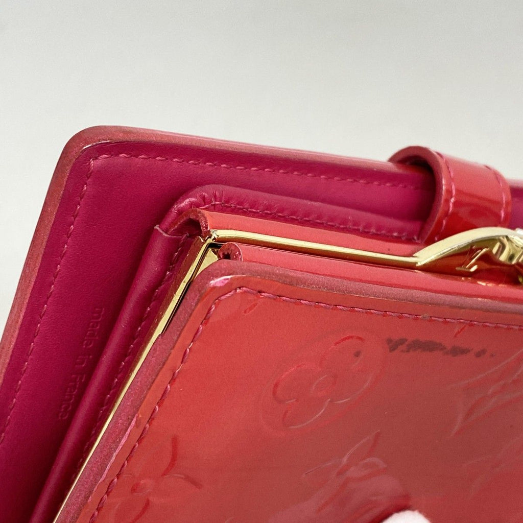 Louis Vuitton Wallet Vernis Portefeuille Viennois Rose Pop — view 6