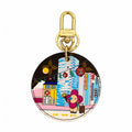 Louis Vuitton Key Holder Charm Monogram Vivienne Porte Cles Ilustre Brown Blue