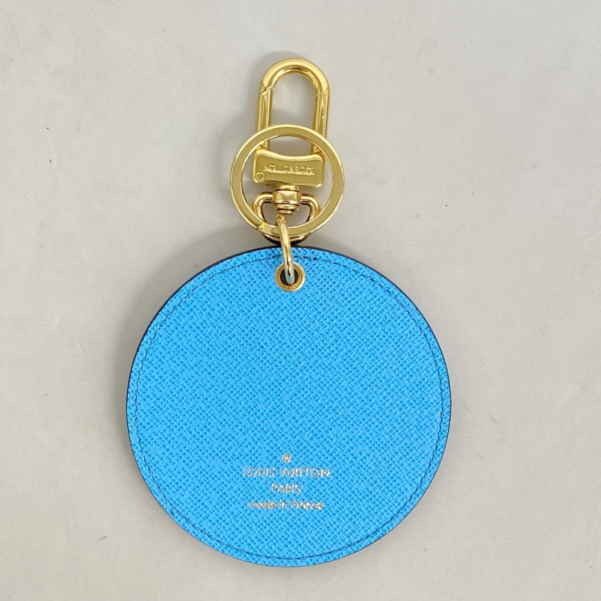 Louis Vuitton Key Holder Charm Monogram Vivienne Porte Cles Ilustre Brown Blue — view 4