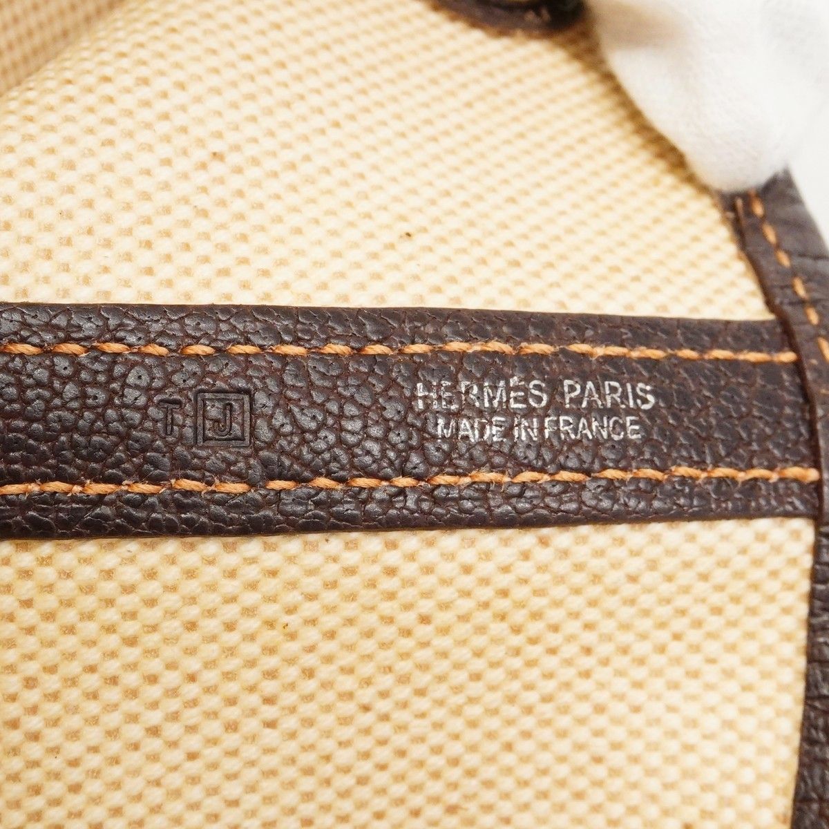 Hermes Tote Garden Party PM Toile Ash Brown Silver — view 5