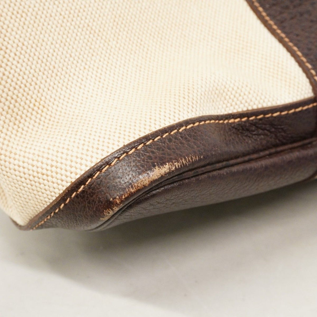 Hermes Tote Garden Party PM Toile Ash Brown Silver — view 7