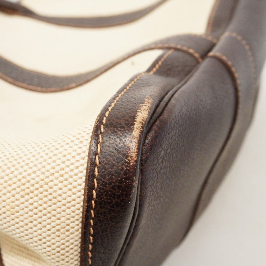Hermes Tote Garden Party PM Toile Ash Brown Silver — view 6