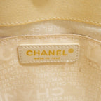 Chanel Tote Canvas Black White Gold — view 5