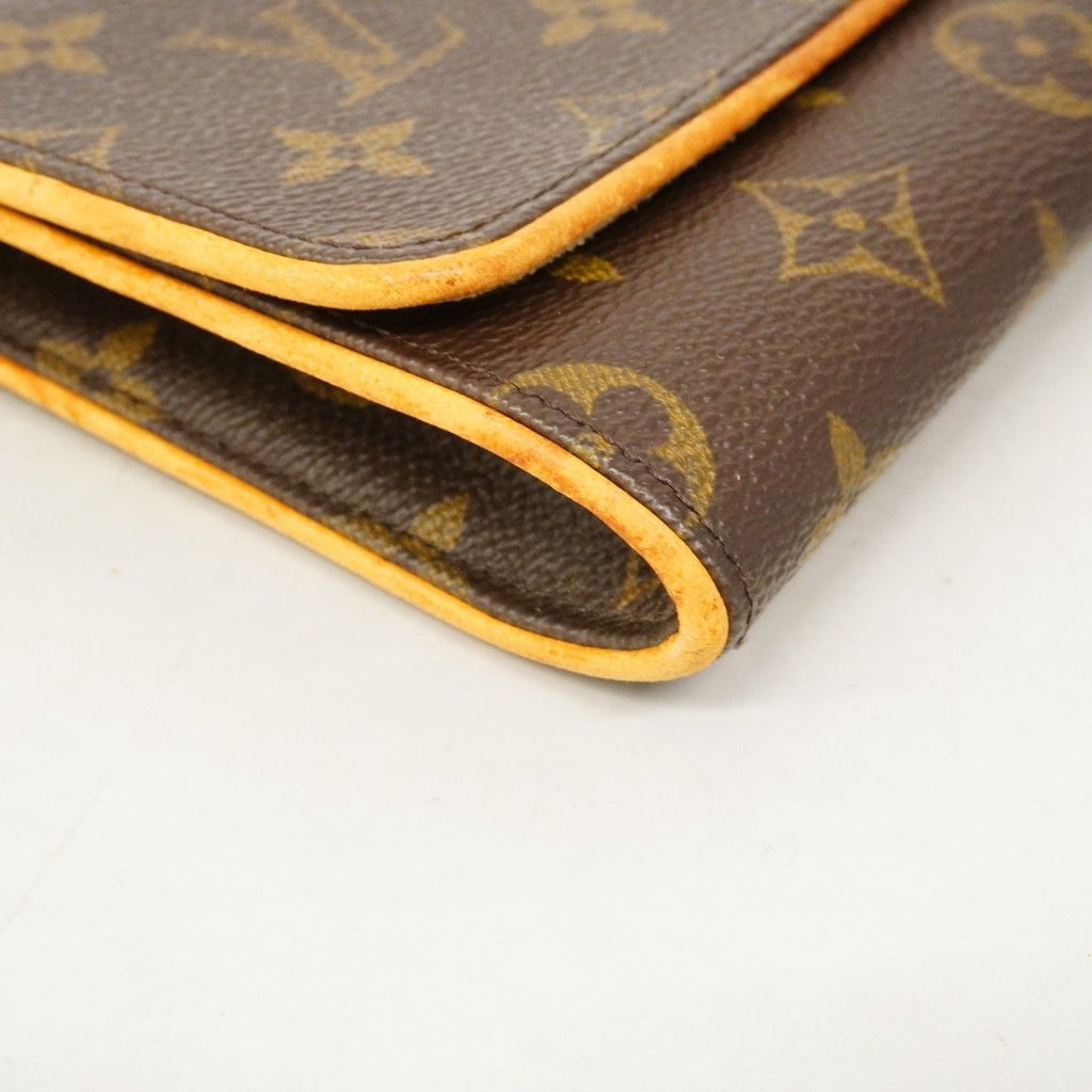 Louis Vuitton Shoulder Bag Monogram Pochette Twin GM Brown — view 8