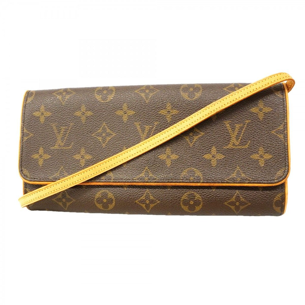 Louis Vuitton Shoulder Bag Monogram Pochette Twin GM Brown