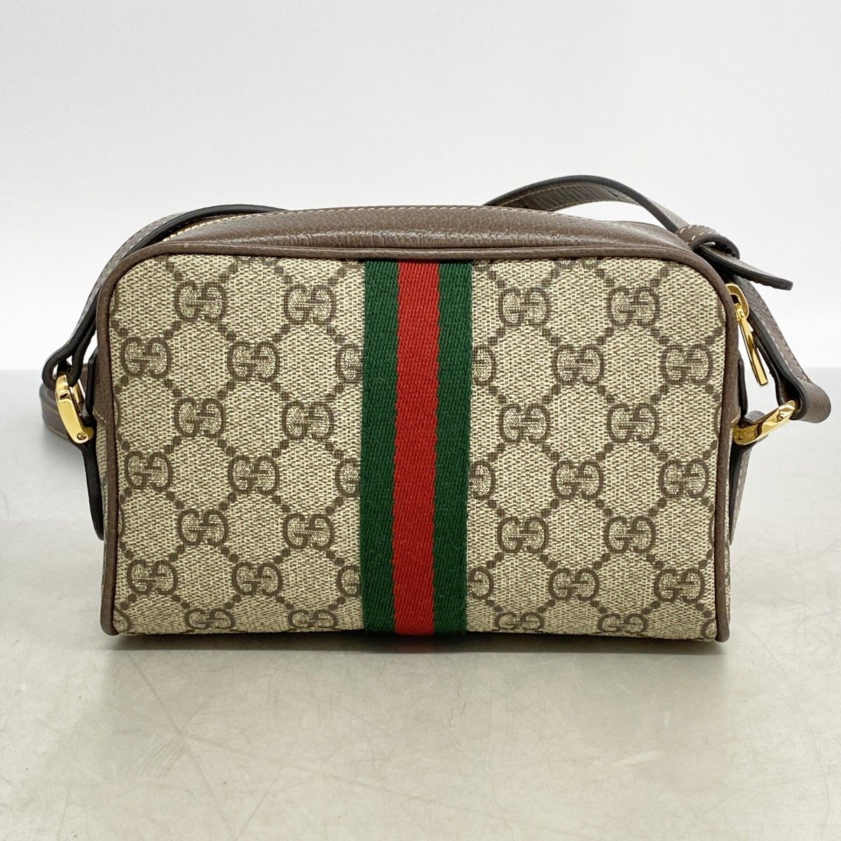 Gucci Shoulder Bag Ophidia Brown Gold — view 6