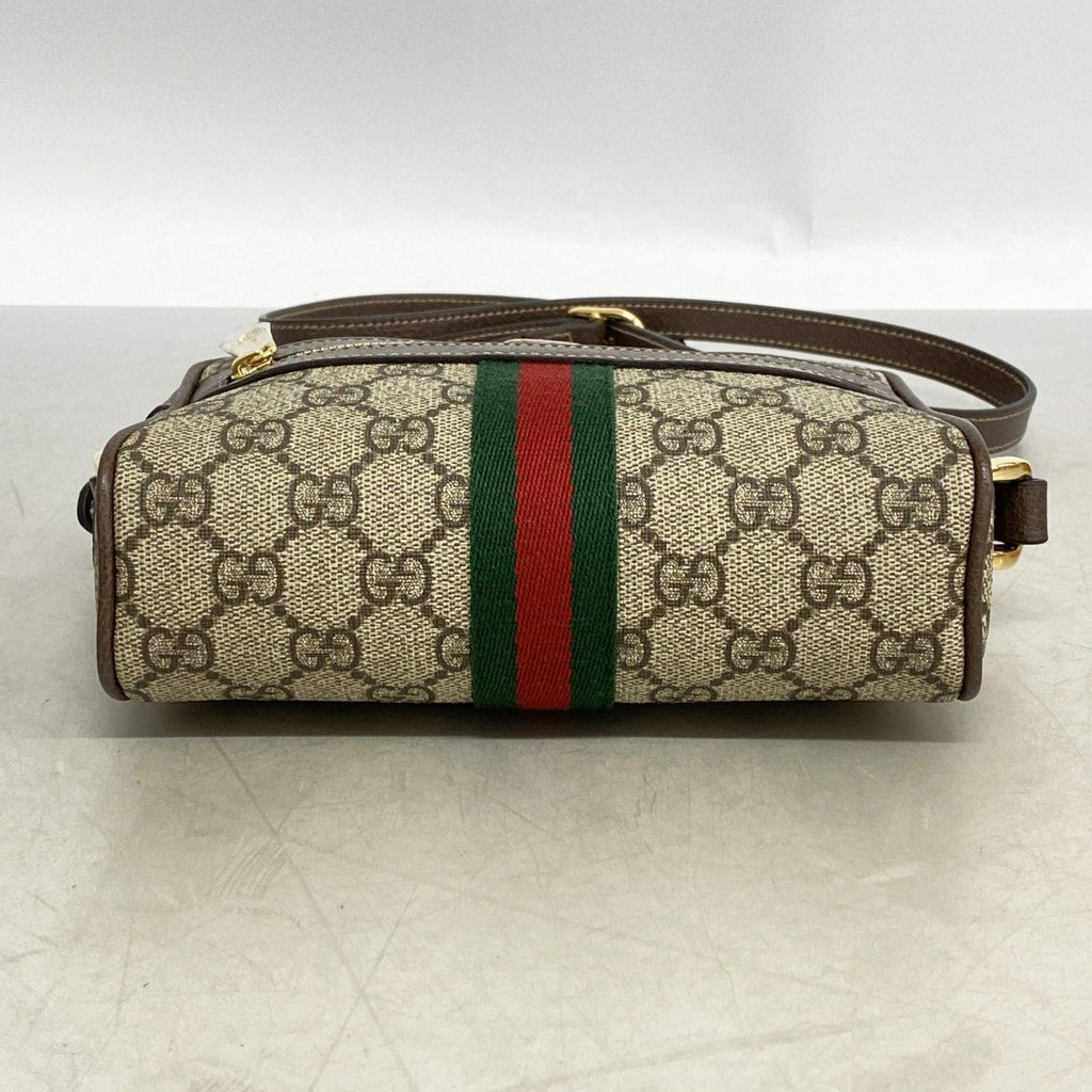 Gucci Shoulder Bag Ophidia Brown Gold — view 3