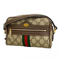 Gucci Shoulder Bag Ophidia Brown Gold