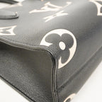 Louis Vuitton Handbag Monogram Empreinte Bicolor On The Go PM Black Beige 2-Way — view 6