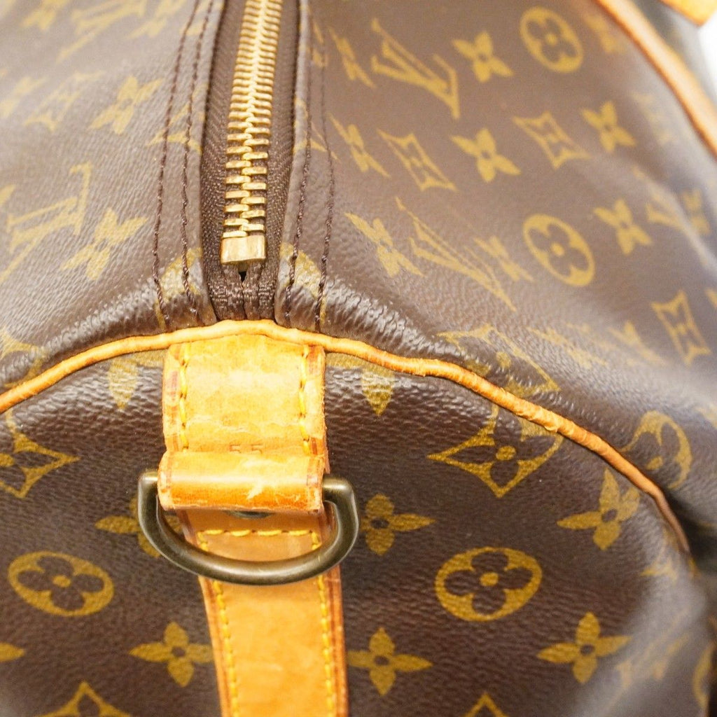 Louis Vuitton Boston Bag Monogram Keepall Bandouliere 55 Brown — view 9